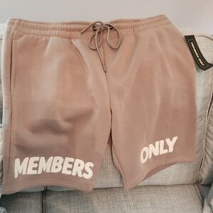 Members Only Taupe Lounge Shorts